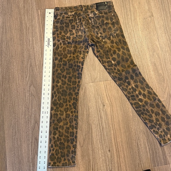 R13 Kate skinny Leopard Print Women Jeans 26